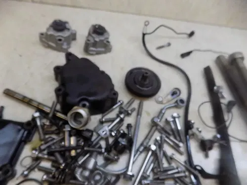 Triumph T100 Engine Parts pieces bolts covers misc   Bonneville 2014 low miles
