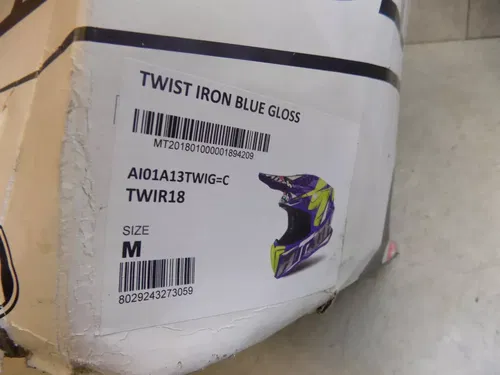 Airoh  Helmet Twir18 Twist Iron Blue Gloss Helmet NEW  MX motorcycle