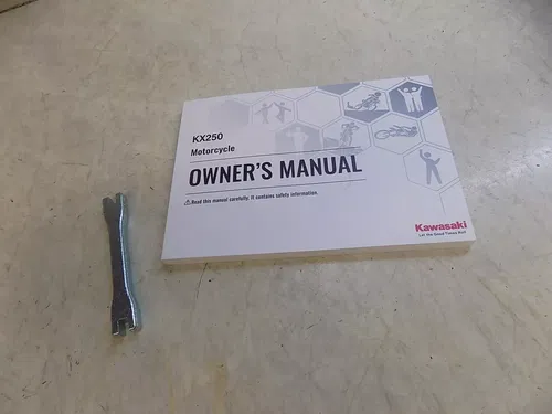 Kawasaki KX250 Owner's Manual w/ Spoke Wrench KX 250 2025 new