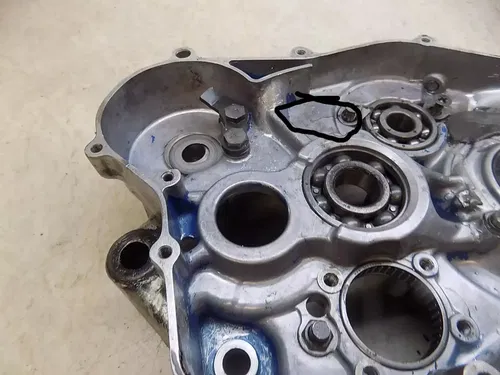 Suzuki LT500 Rear Engine Case Half   LT 500 Quadzilla 1989 #2  *has cracks*