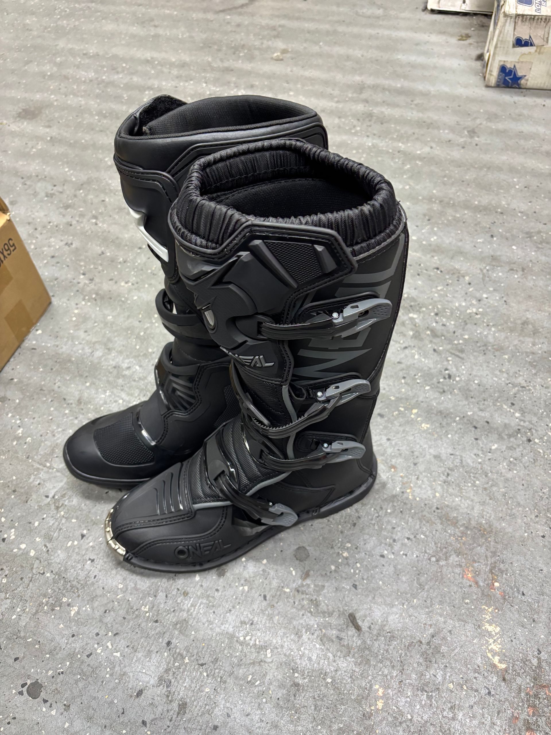 mix match pair of black size 12 boots