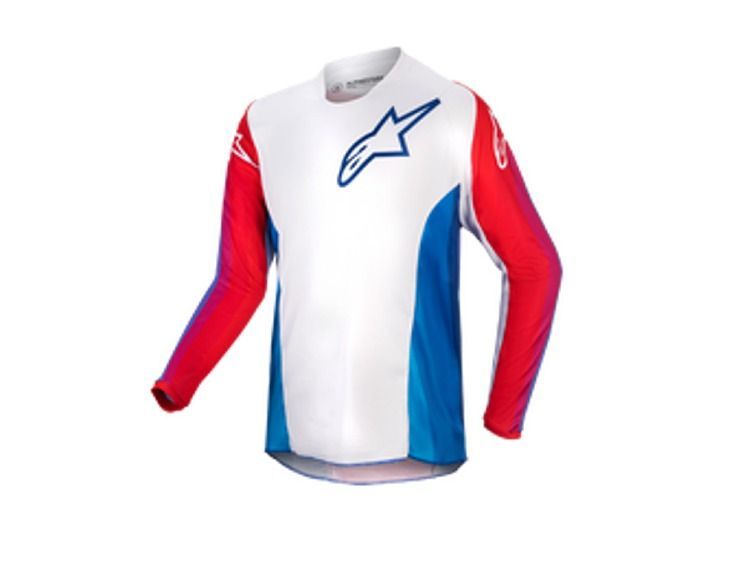 ALPINESTARS YOUTH RACER PNEUMA PANTS AN JERSEY COMBOS  BLU/MARS RED/WHITE