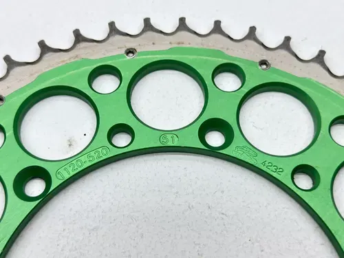 Kawasaki KX450F Rear Sprocket 51T Gear Drive Green OEM KX 450F KX250 F X Kawi