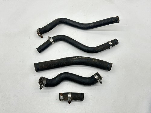 1990 Honda CR125 Radiator Hoses Kit OEM Cooling Pipes Coolant Water Clamp CR 125