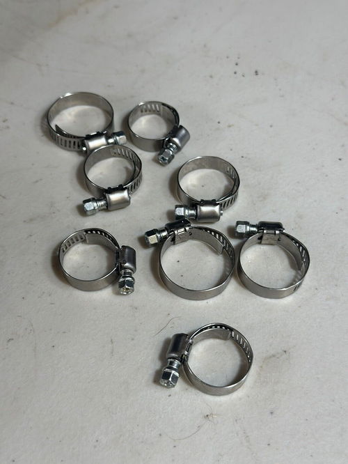 NEW 2023 Yamaha Yz125 Radiator Hoses Hose Clamp Clamps Black Oem Stock Yz125X YZ