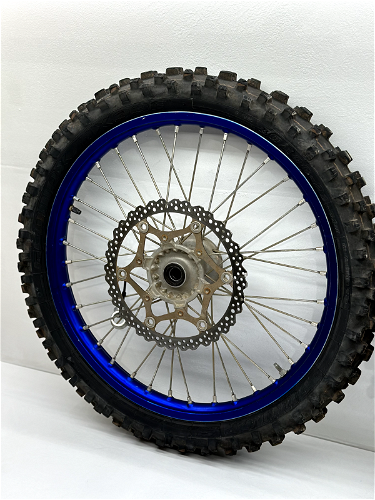 2020 Yamaha YZ450F Wheel Set Tire Rim Hub Spacer Rotor Sprocket Front Rear blue