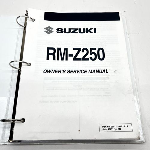 2007 Suzuki RMZ250 Owners Service Manual Book Reference maintenance guide