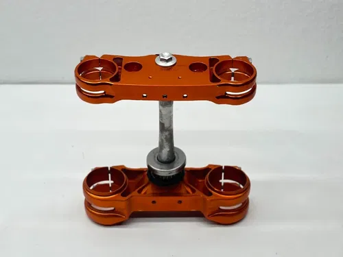 2021 KTM 450SXF Factory Edition Triple Clamp Tree Steering Steam Orange Billet