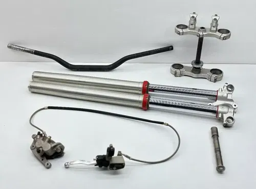 KTM 85SX Forks Front End Swap Assembly Husqvarna TC GasGas MC Brake Triple Clamp