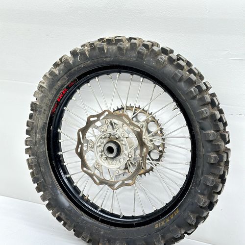 2012 Yamaha YZ450F Rear Wheel Assembly Black Rim Hub Rotor Sprocket Tire