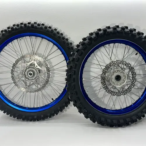 2023 Yamaha YZ450F oem Blue Wheel Set Wheels Rims Hub Yz 450 23 Front Rear  21 19