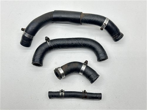 1982 Suzuki RM250 Radiator Hoses Kit Clamps Motor Cooling Pipes Assembly RM 250