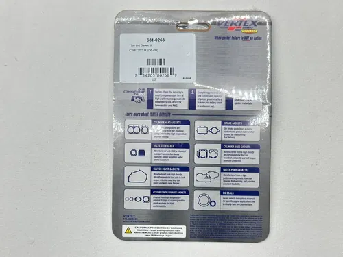 New 2009 Honda CRF250R Vertex Gasket Top End Kit Seals 681-0268 Dirt Bike CRF