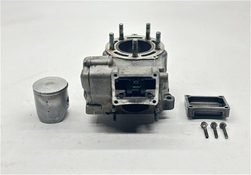 2000 Kawasaki KX125 Cylinder Power valves assembly OEM Barrel Jug Piston top end