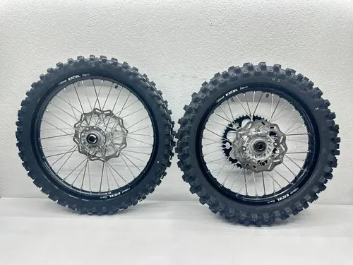 New 2024 Husqvarna FC450 Excel Wheel Set Front Rear 21/19 Inch Rim Sprocket Hub