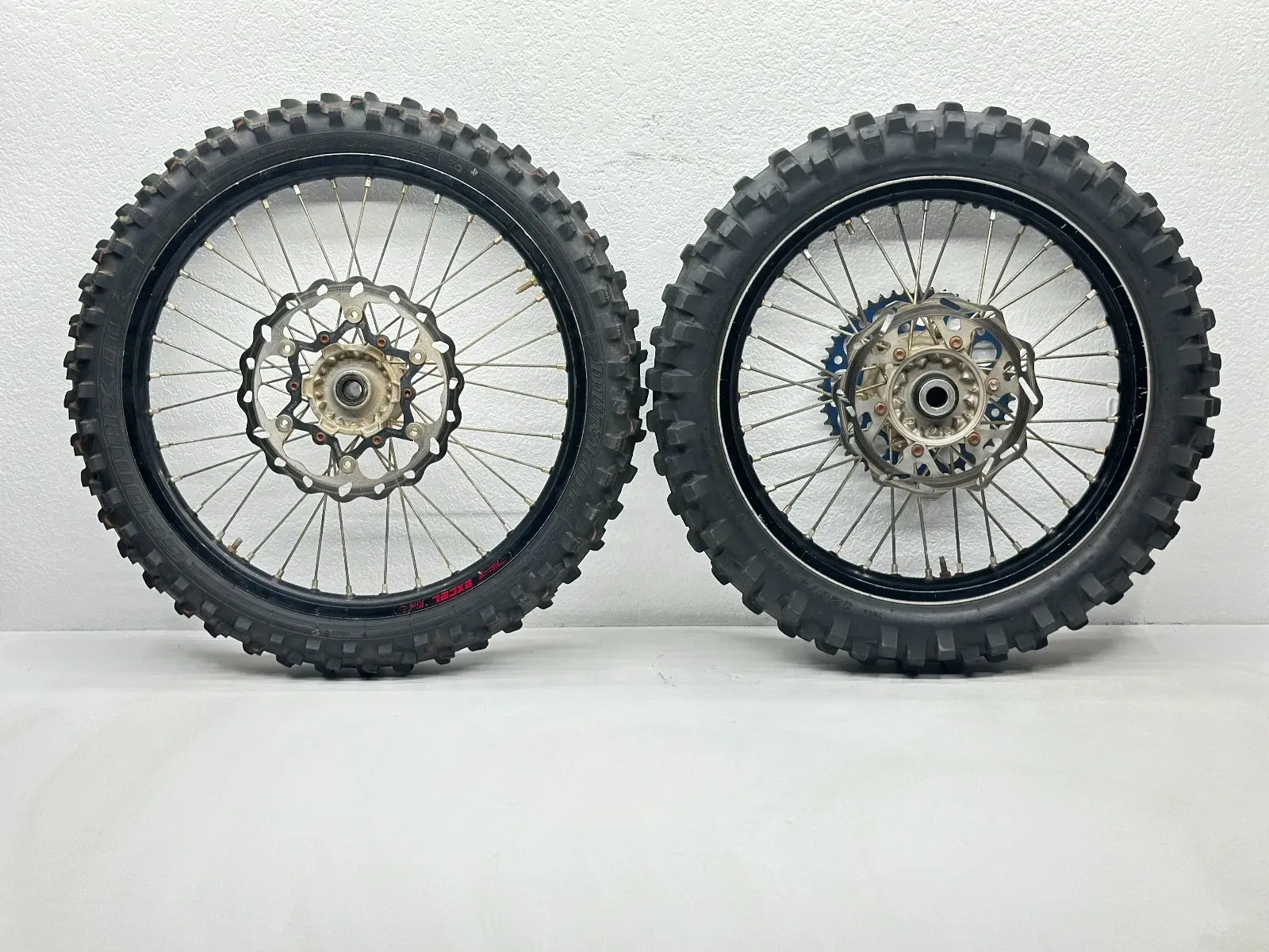 2012 Yamaha YZ450F Excel Wheel Set Front Rear 21/19 Inch Rim Tires Sprocket Hub