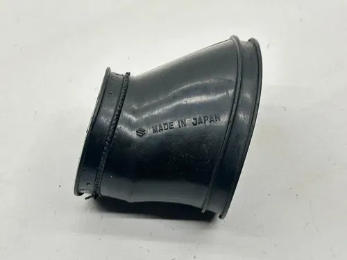 1980 Suzuki RM125 Air Cleaner Filter Connector Boot Duct Joint Black Dirt Bike