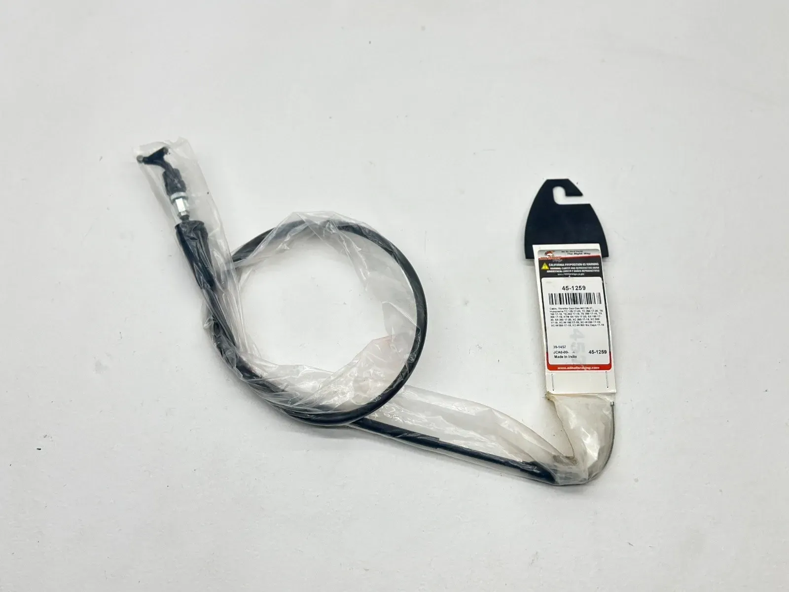 New 2017 KTM 150SX All Balls Throttle Tube Housing Cable Wire Black Dirt Bike SX