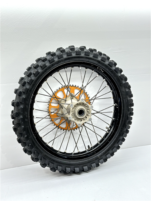 2016 KTM 125 SX Excel Rear Wheel 19" Assembly Black Rim Hub Rotor Sprocket Tire