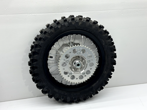 New 2023 KTM 65SX Rear Wheel OEM Rim Tire Hub Rotor Sprocket GasGas MC TC 12 in
