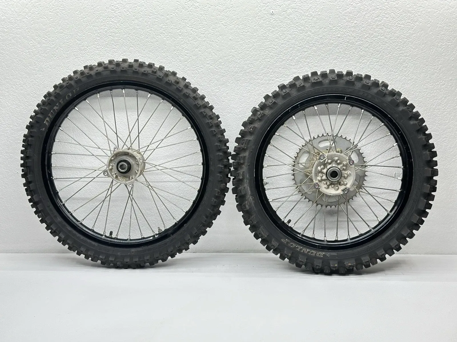 2017 Kawasaki KX250F Excel Wheel Set Front Rear 21/19" Rim Sprocket Hub Black KX