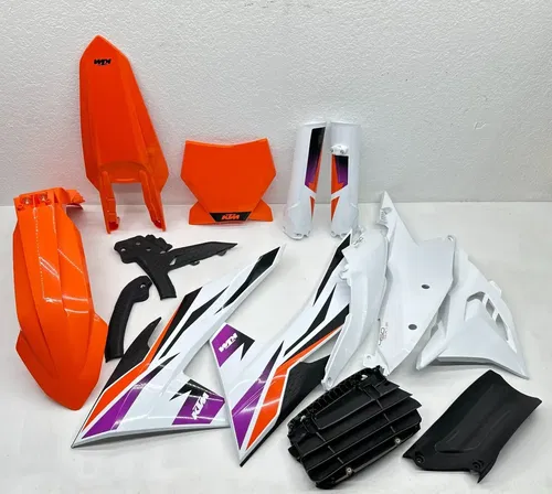 New 2024 KTM 450 SX-F Plastics Kit Shroud Fender Panel Guard Protector 450 SXF