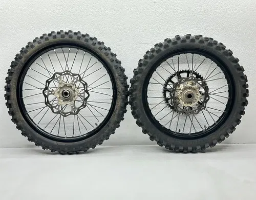 2021 KTM Black Wheel set 21/19 tires rims hub rotor sprocket Husqvarna GasGas SX
