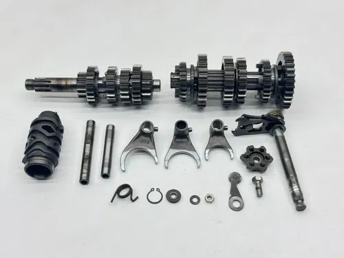 2000 Kawasaki KX125 Transmission Shift Forks Tranny Engine Gears Spindle OEM KX