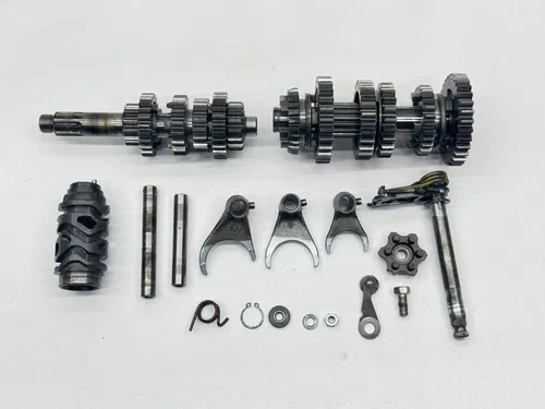 2000 Kawasaki KX125 Transmission Shift Forks Tranny Engine Gears Spindle OEM KX