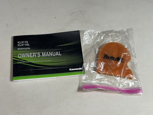 Kawasaki Klx110 L klx110L klx 110 service owners manual owner air filter cleaner