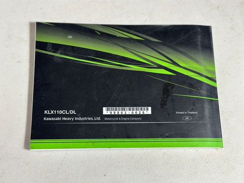Kawasaki Klx110 L klx110L klx 110 service owners manual owner air filter cleaner