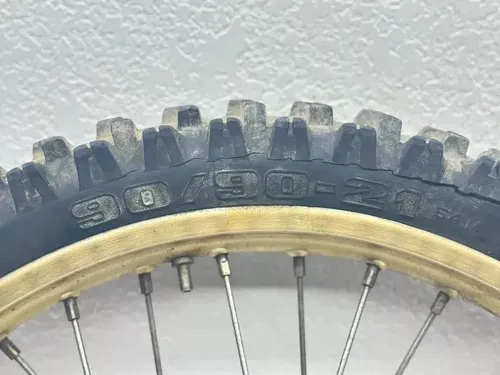 1987 Honda CR125R Front Wheel 21 Inch Rim Rotor Tire 446A5-KS6-010 Dirt Bike CR