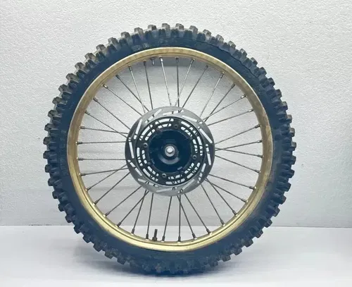 1987 Honda CR125R Front Wheel 21 Inch Rim Rotor Tire 446A5-KS6-010 Dirt Bike CR