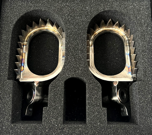 Kawasaki KX250F 19 - 25 Titanium Foot pegs KX450 KX250 Guts 100% KXF Tld FOX
