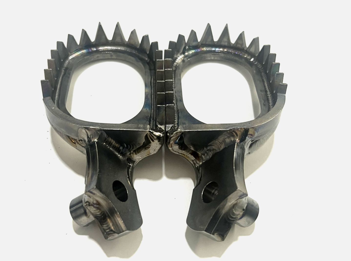 Suzuki RMZ 250 & 450 2010 - 2025 Titanium Foot Pegs RAPTOR STYLE 