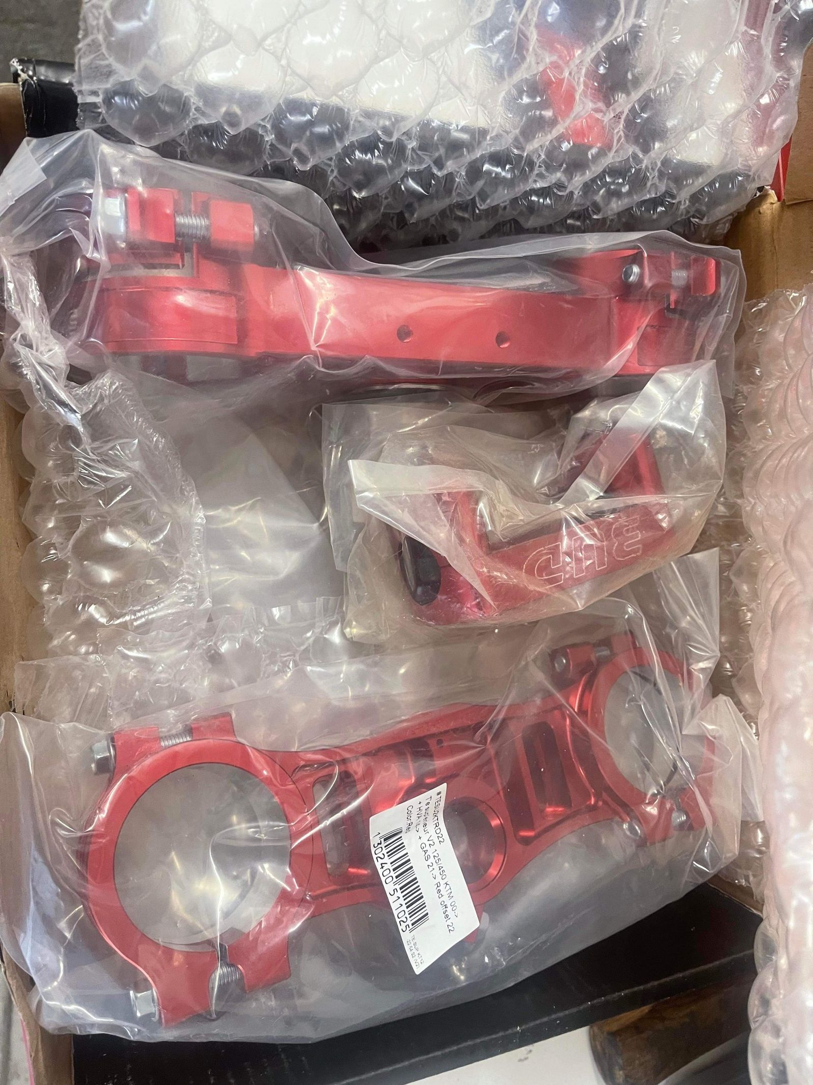 Like New bud racing Triple Clamps And Bar Mounts