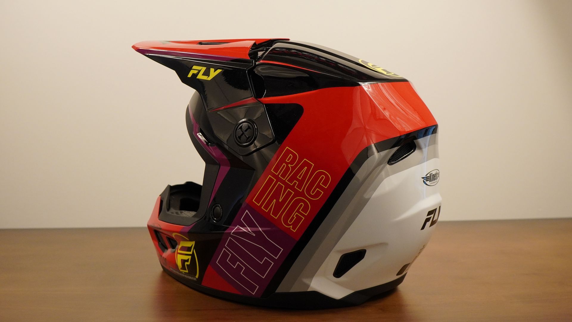 FLY KINETIC RALLY HLMT RD/BK/WT