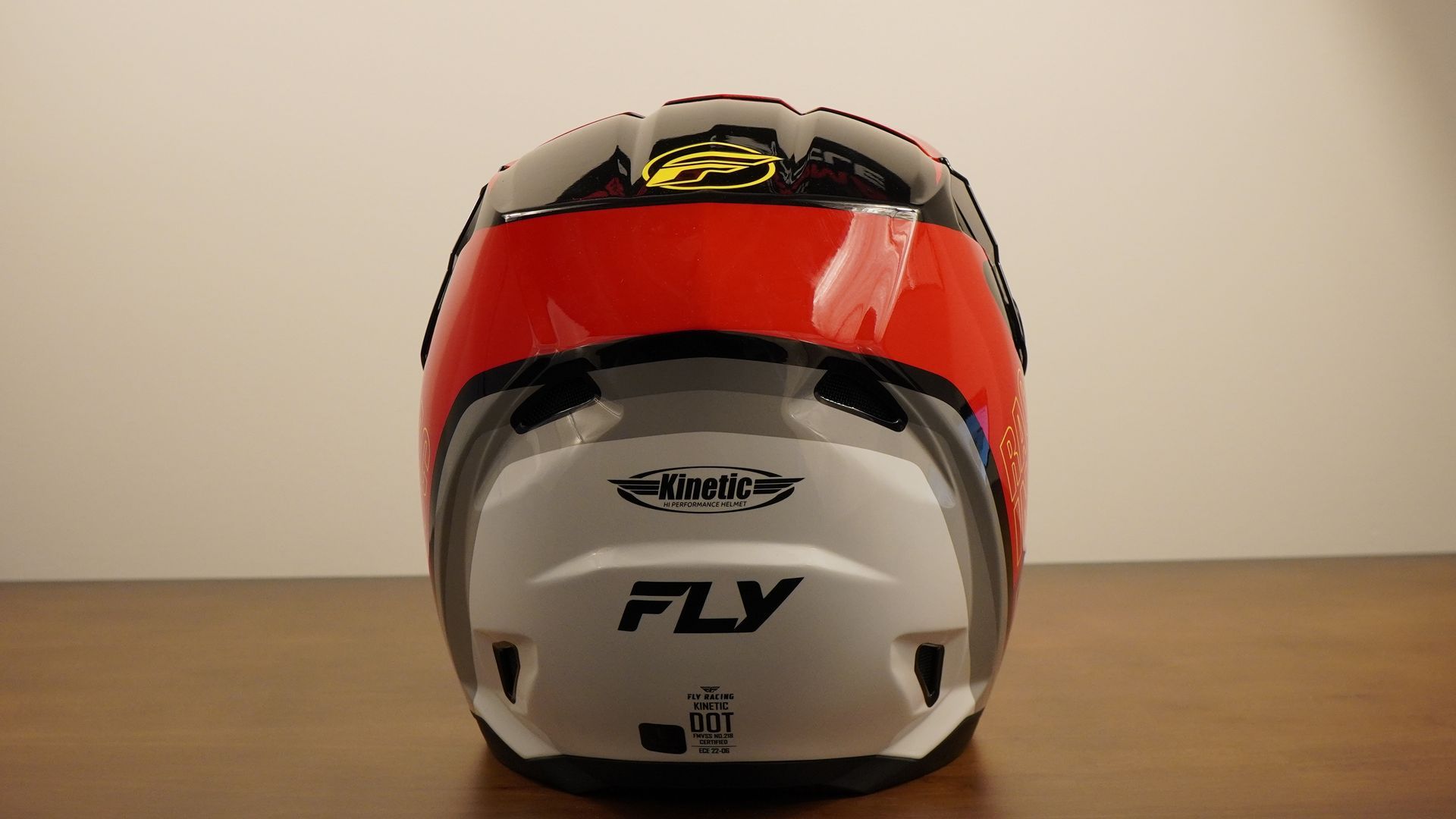 FLY KINETIC RALLY HLMT RD/BK/WT