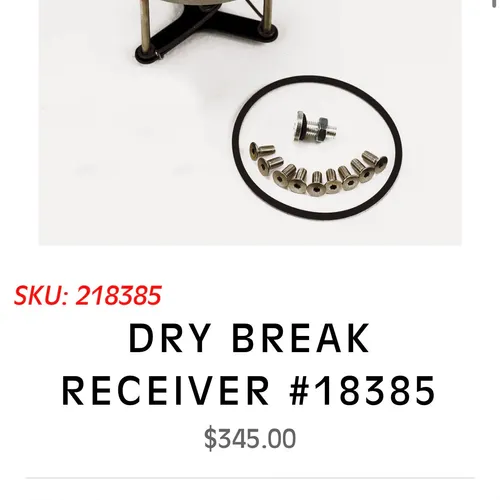IMS Dry Break Receiver With Dust Cover 