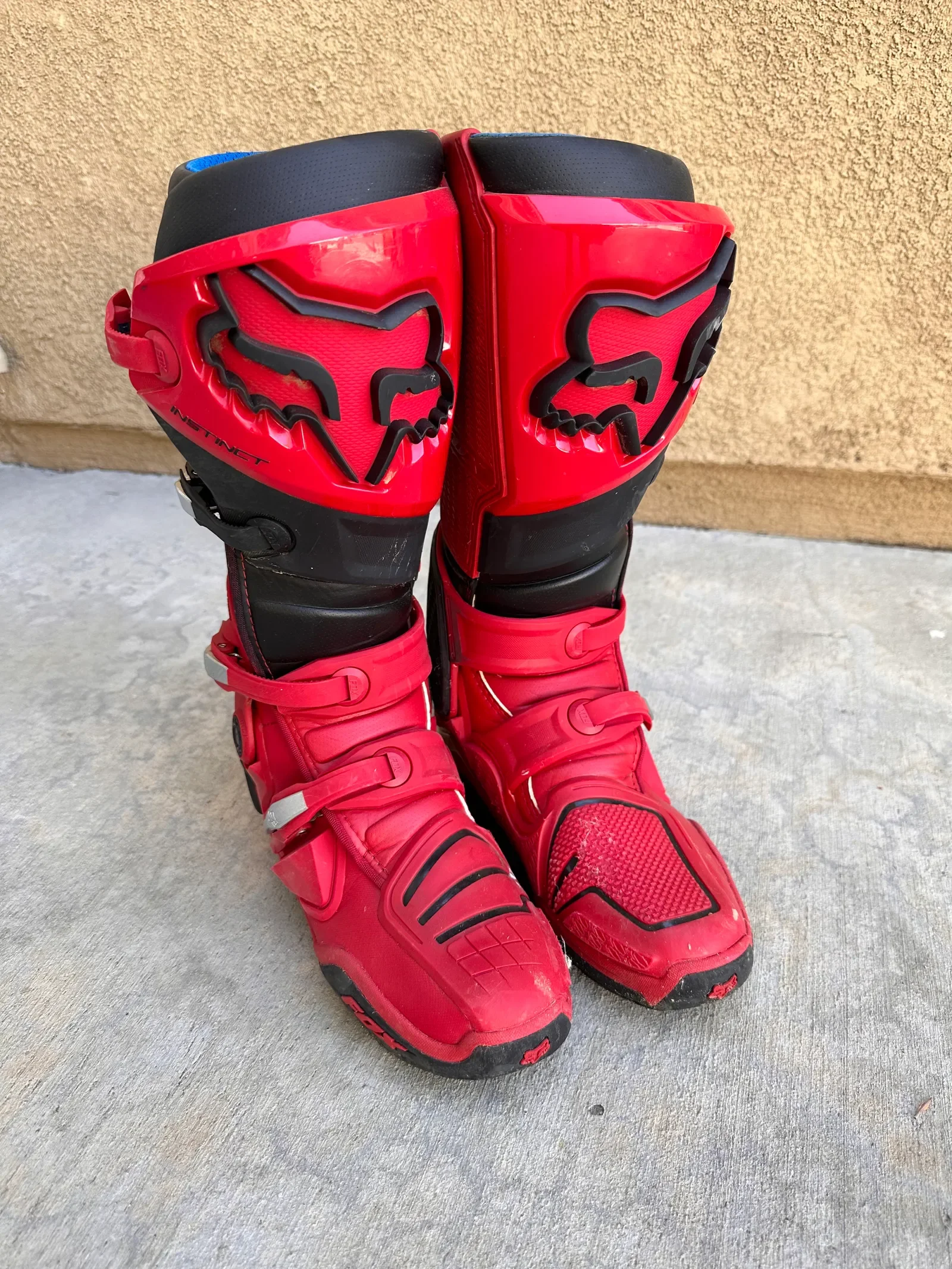 Fox Instinct boots - Size 10 - Blk/red