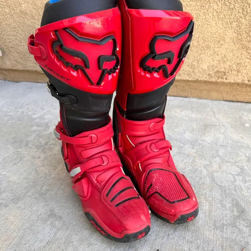 Fox Instinct boots - Size 10 - Blk/red