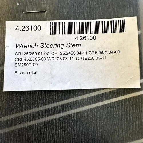 Honda Steering Stem Wrench CR125/250 01-07 CRF250/CRF450 04-11 CRF250X/450 04-09