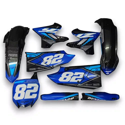 Plastics + Graphics Yamaha YZ125 YZ250 2008-2021 Restyle + Custom race number
