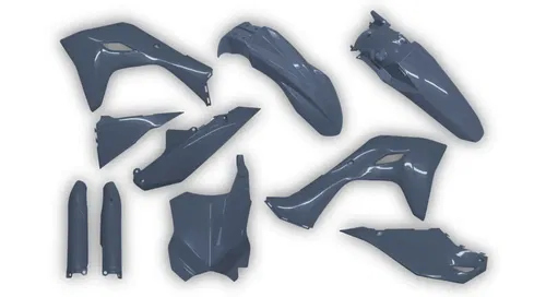 Kawasaki KX450 2024-2025 KX250 2025 Plastics kit Quantum Gray + Fork guards