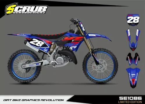 Graphics Kit Yamaha YZ125 YZ250 2022 2023 2024 2025 Decals Stickers +Race Number