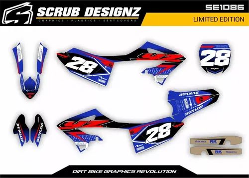 Graphics Kit Yamaha YZ125 YZ250 2022 2023 2024 2025 Decals Stickers +Race Number