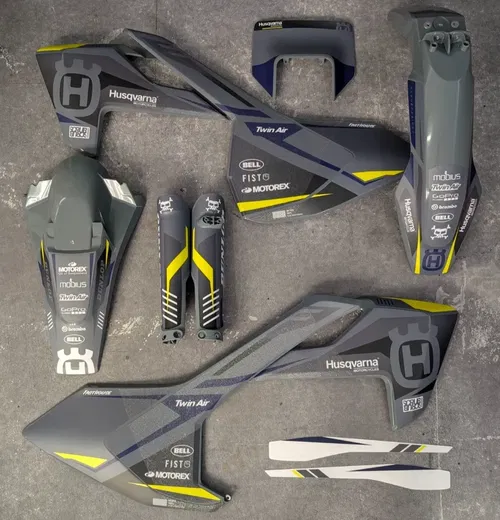 Plastics + Graphics Husqvarna TE FE 2017 2018 2019 Matte Grip