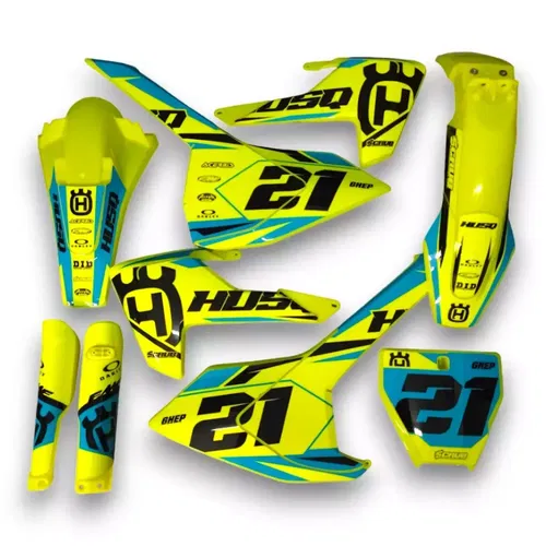 Plastics + Graphics Husqvarna TC 85 2018-2024 applied