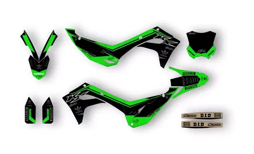 Kawasaki KX450 2024 2025 KX250 2025 Graphics Decals Stickers SCRUB