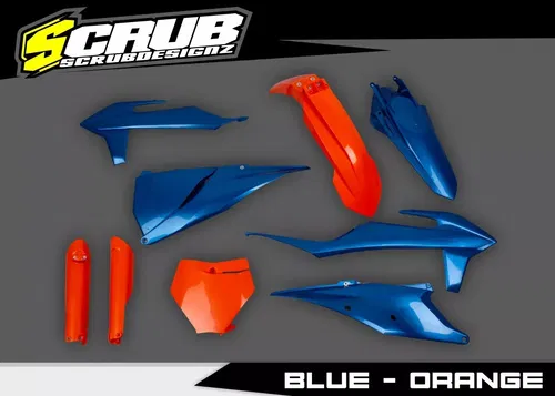Plastics + Graphics KTM 2019-2022 SX SX-F XC XC-F applied decals metallic flake